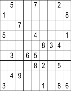 Sudoku Hard Example