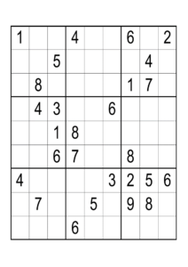 Sample of Easy Sudoku
