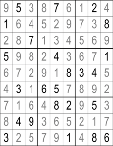 Sudoku Hard Example Solution