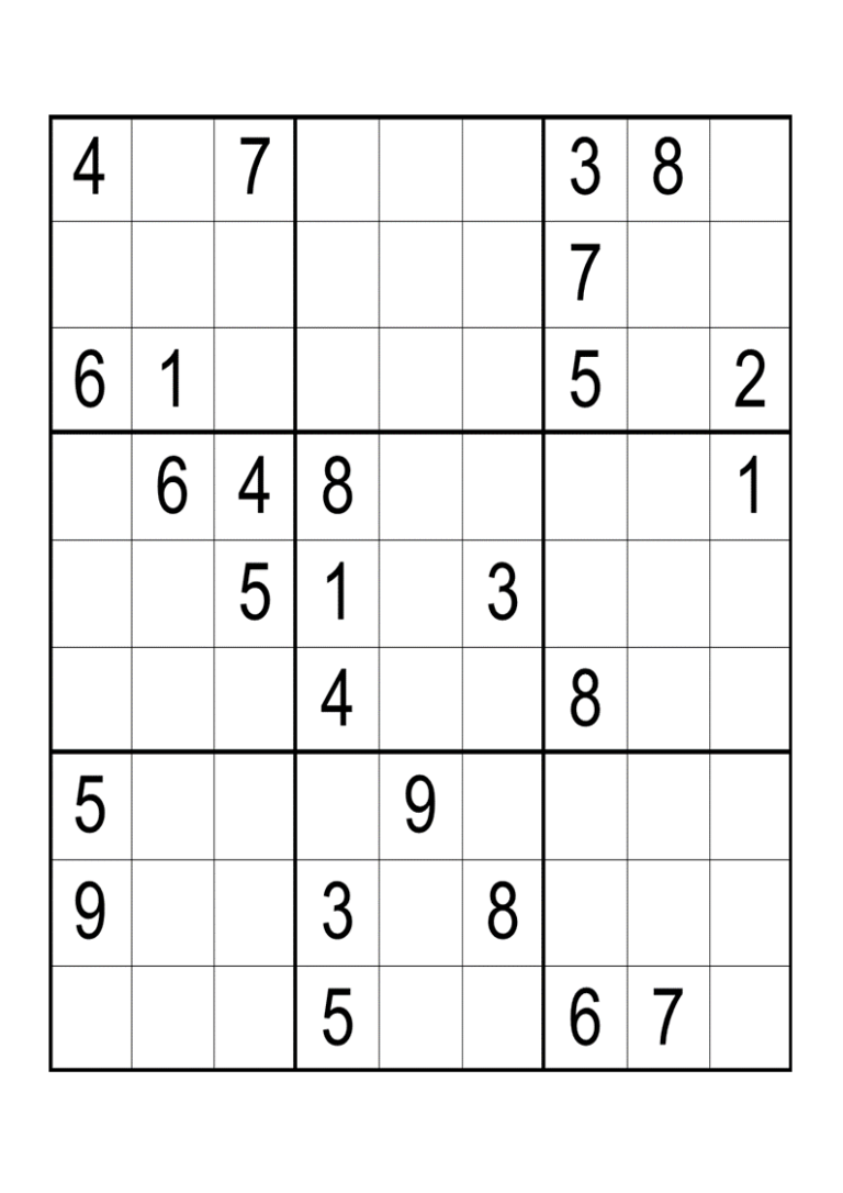 extreme sudoku printable free