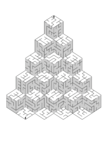 3D Maze Printable Medium Example