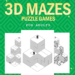 3D maze printable example - easy