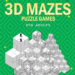 3D maze printable puzzle