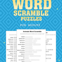Word Scramble Puzzle Book 1