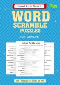 Word SCramble Puzzle Book 1