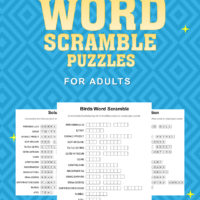 Word Scramble Puzzle Book 3